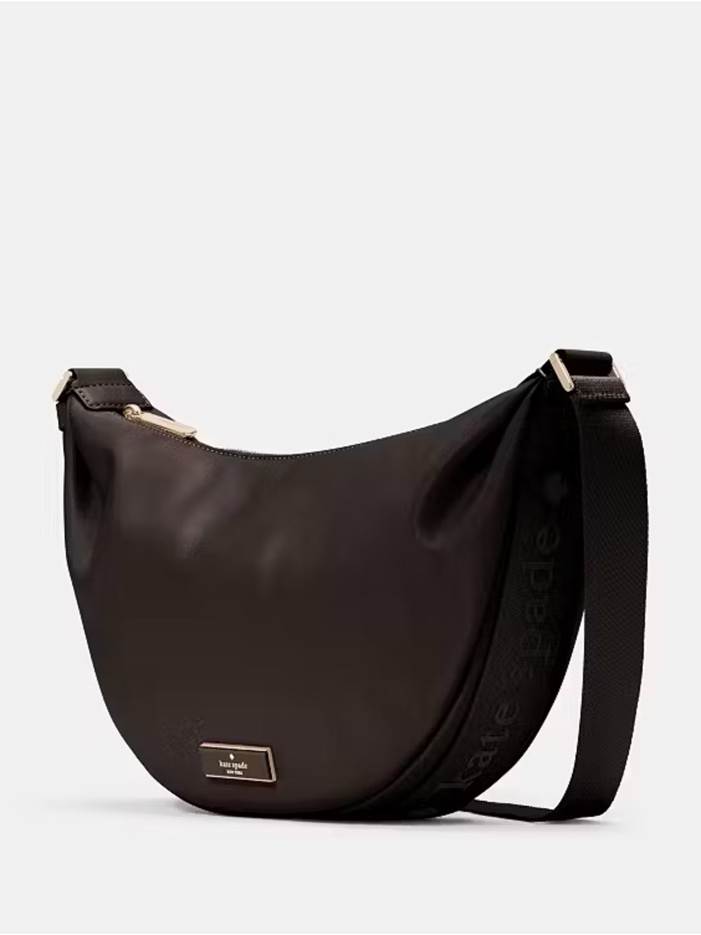 ♠️Kate Spade New York Carter Nylon Medium Sling Bag, Hot Fudge Brown NEW NWT